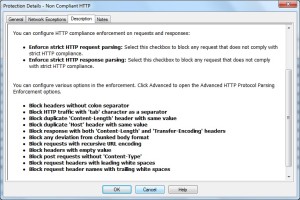 Non-Compliant HTTP tuning