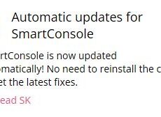 R81.10 SmartConsole Updates Automatically